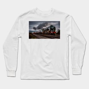 Tornado Steam Locomotive at speed Long Sleeve T-Shirt